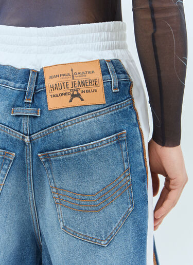 Jean Paul Gaultier 데님 패널 면 쇼츠 블루 jpg0159002