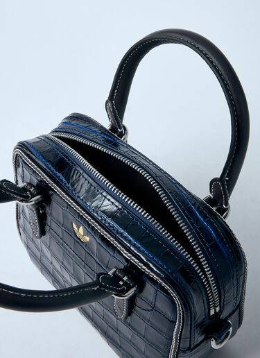 adidas by Wales Bonner Small Croc-Embossed Leather Handbag Black awb0359009