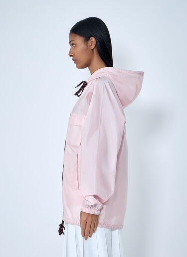 Prada Re-Nylon Hooded Windbreaker Jacket Grey pra0264032