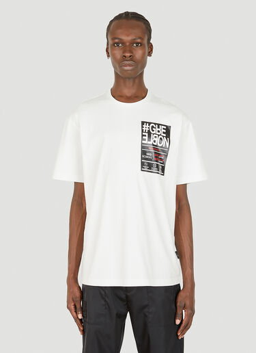 9 Moncler DYNAMIC Box Print T-Shirt White mdn0148006