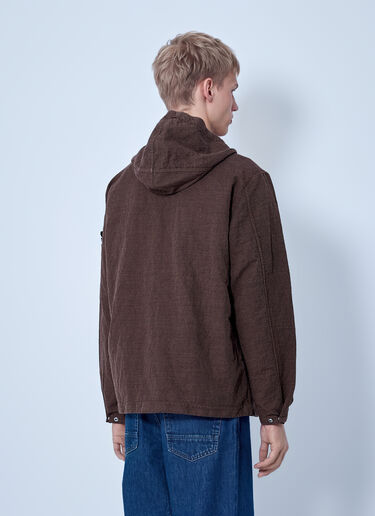 LN-CC® - Stone Island: Hooded Zip Jacket - Brown Stone Island Hooded Zip Jacket Brown sto0165098