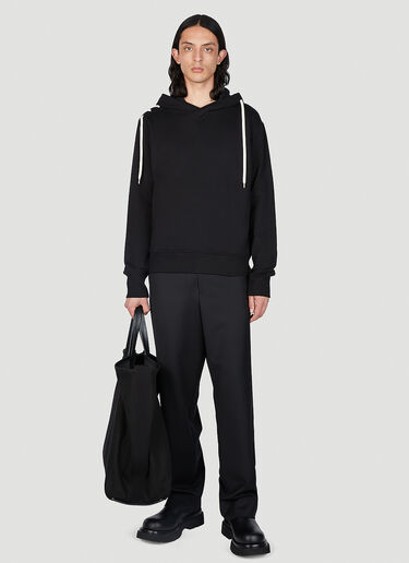 Laced Hooded Sweatshirt Craig Green Laced Hooded Sweatshirt Black cgr0152005