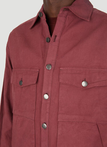 Alive & More Buttoned Overshirt Jacket Red aam0146003