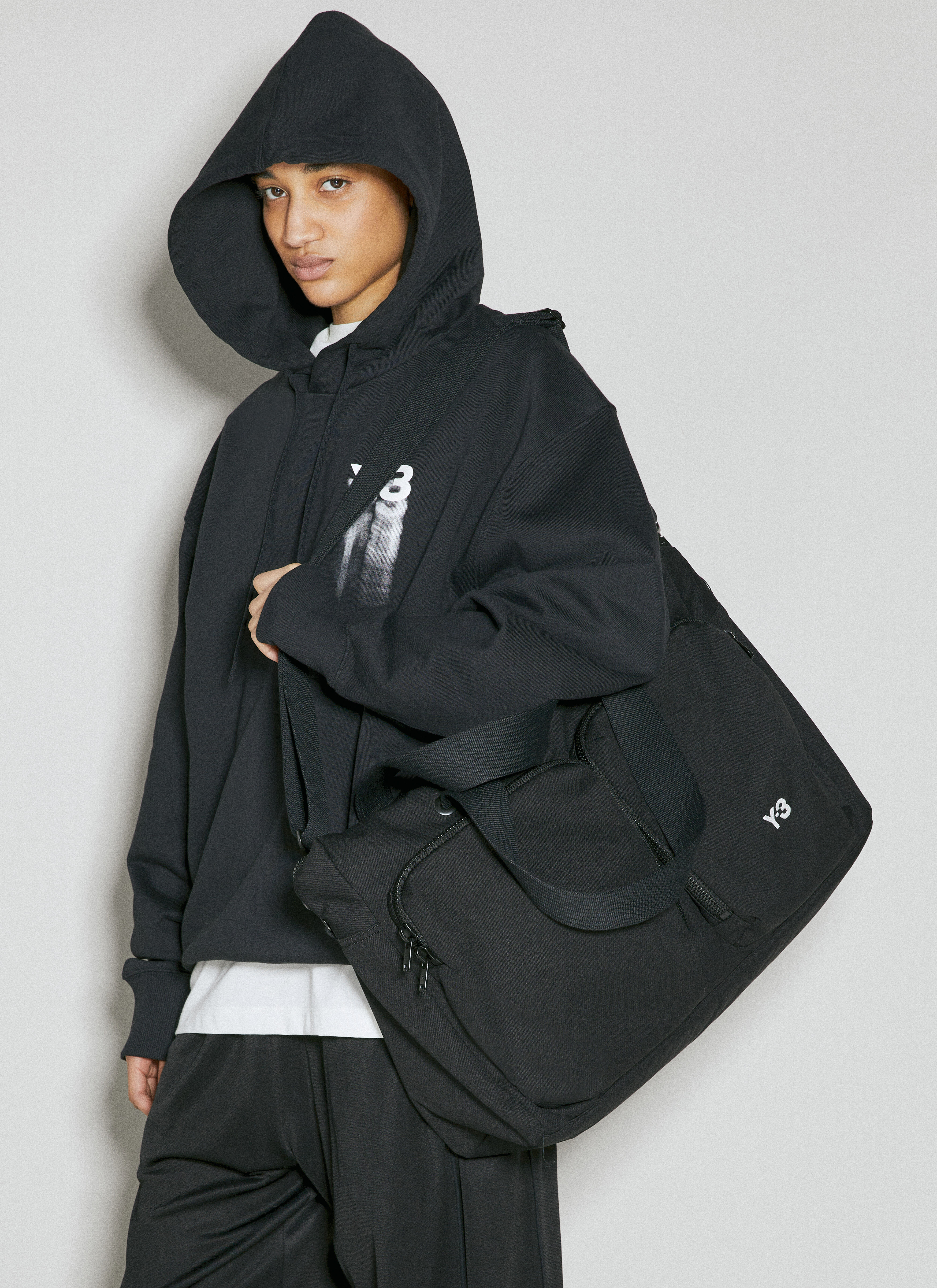 Y-3 レディース ロゴ刺繍ホールドオールバッグ の ブラック | LN-CC®