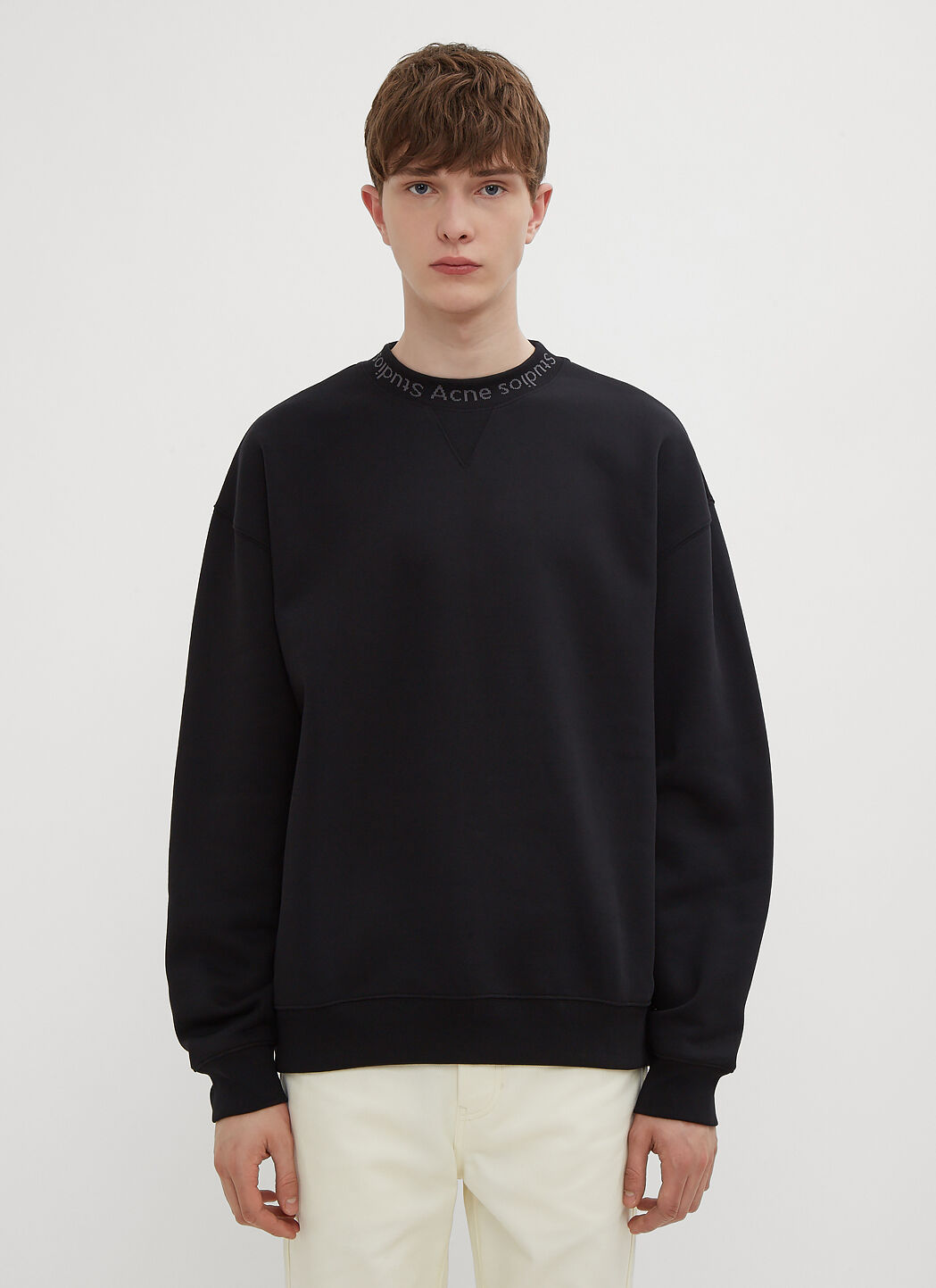 Saint Laurent Iconic Flogho Sweatshirt Black sla0138034