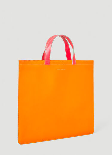 Comme Des Garcons Wallet Super Fluorescent Tote Bag Orange cdw0347001