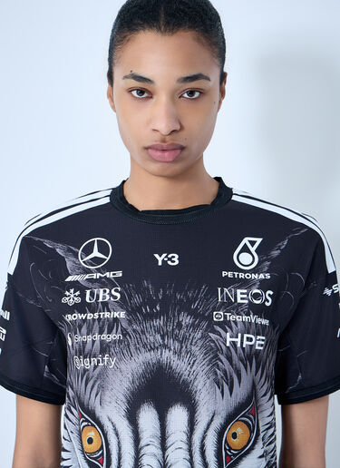 Y-3 Graphic Print Logo T-Shirt Black yyy0364073
