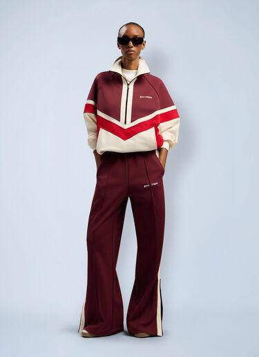 Zip Track Pants Palm Angels Zip Track Pants Bordeaux pma0262085