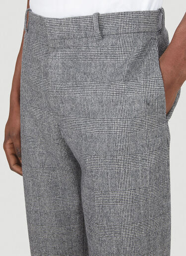 Alexander McQueen Tailored Check Pants Grey amq0147012