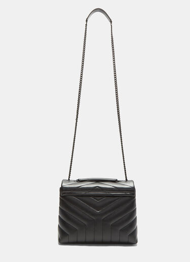Saint Laurent Small LouLou Monogram Matelassé Handbag Black sla0231043