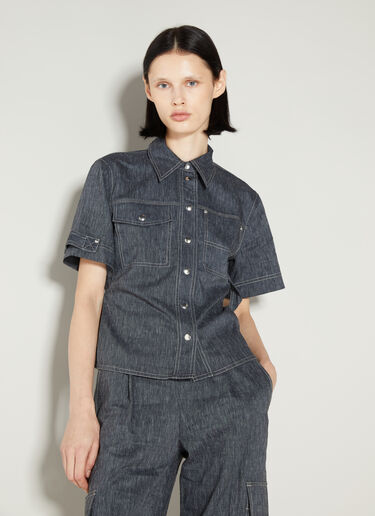 ユーティリティショートスリーブシャツ Helmut Lang ユーティリティショートスリーブシャツ ブルー hlm0253011