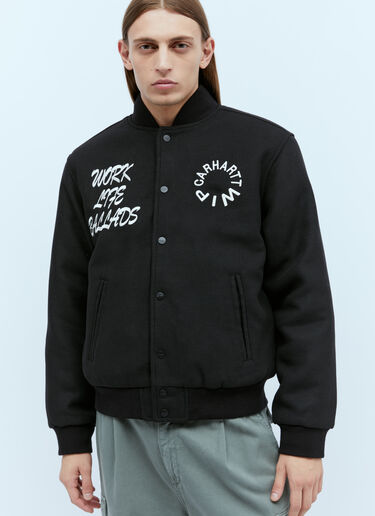 Carhartt WIP Work Varsity Bomber Jacket Black wip0154013