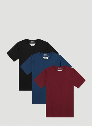 Maison Margiela Pack of Three Classic T-Shirts Multicolour mla0146006