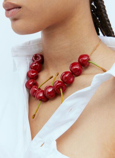 Jacquemus Le Collier Cerise Necklace Red jac0254105