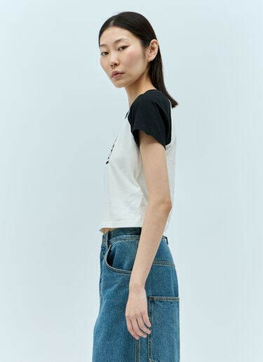 Logo Print T-Shirt Gucci Logo Print T-Shirt White guc0255057
