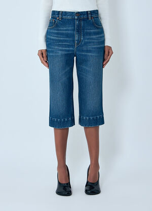Chloé High-Rise Capri Jeans Blue chl0263045