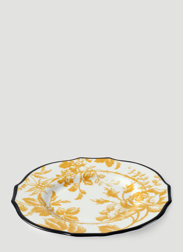 Set of Two Herbarium Dessert Plate Gucci Set of Two Herbarium Dessert Plate Yellow wps0670148
