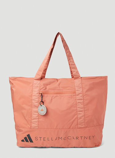 adidas by Stella McCartney Logo Print Tote Bag Orange asm0251042