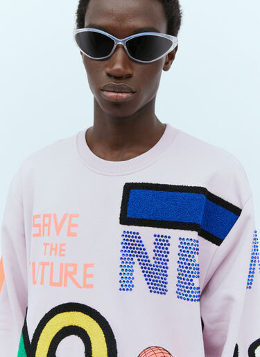 Colors By Numbers Sweatshirt Walter Van Beirendonck Colors By Numbers Sweatshirt Lilac wlt0154012