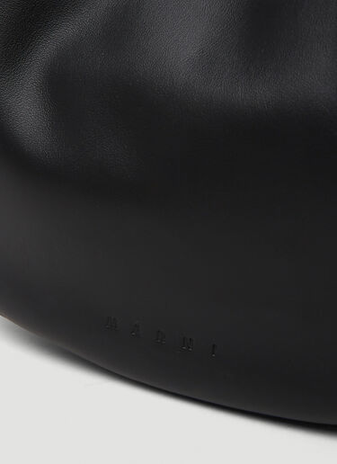 Marni Logo Trim Shoulder Bag Black mni0150006