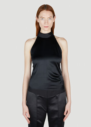 Helmut Lang Halter Neck Top Green hlm0254006