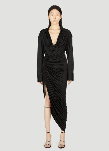 Alexander Wang Cowl Neck Dress Black awg0252001