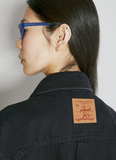 Y/Project Evergreen Snap Off Denim Shirt Black ypr0354003