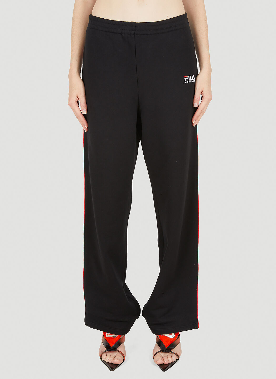 Y/PROJECT X FILA PANEL Sweater Pants - Black