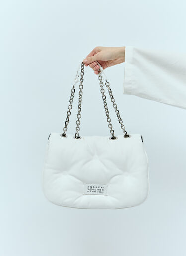 Medium Glam Slam Flap Shoulder Bag Maison Margiela Medium Glam Slam Flap Shoulder Bag White mla0249005