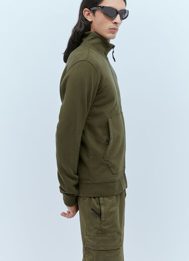 Compass Patch Zip-Up Sweatshirt Stone Island Compass Patch Zip-Up Sweatshirt Green sto0154051
