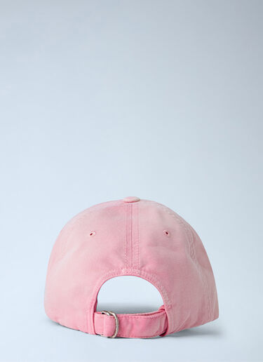 Acne Studios Washed Logo Cap Pink acn0365038