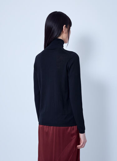 LN-CC® - Max Mara: Turtleneck Wool Sweater - Black Max Mara Turtleneck Wool Sweater Black max0266027