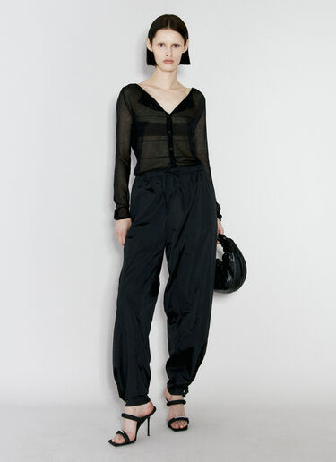 Alexander Wang 抽绳运动裤  黑色 awg0255036