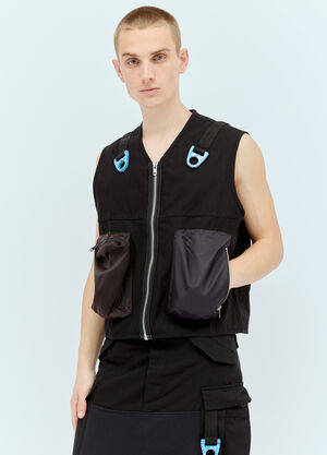 Rick Owens Utility Recycled Vest Black ric0155013