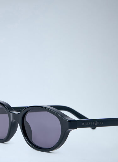 Oval Frame Sunglasses Retrosuperfuture x MM6 Oval Frame Sunglasses Black rmm0364002