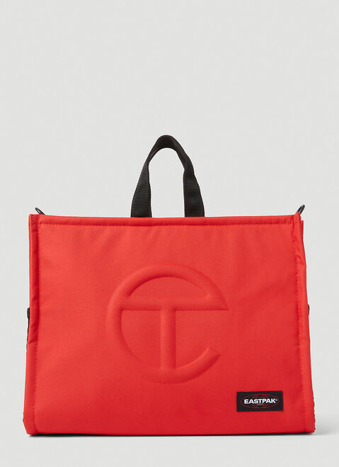 Eastpak x Telfar 쇼퍼 컨버터블 미디엄 토트백 레드 est0353006