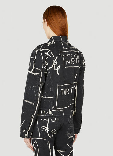 Honey Fucking Dijon Basquiat Denim Jacket Black hdj0352001