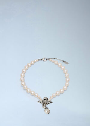 Vivienne Westwood Putti Large Pearl Necklace Silver vvw0366041