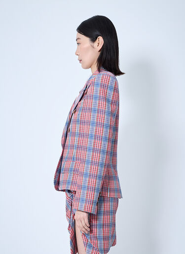 Vivienne Westwood 格纹西装外套  红色 vvw0260001