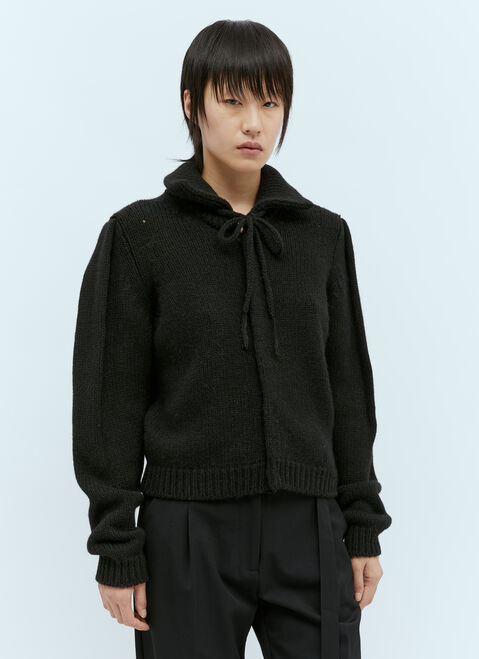 Gucci Wool-Blend Cardigan Black guc0255023