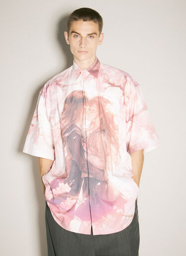 Vetements Anime Short-Sleeve Shirt Pink vet0158008