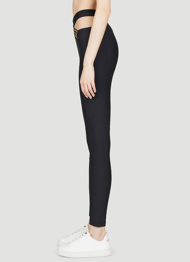 Versace Greca Crossover Leggings Black ver0251026