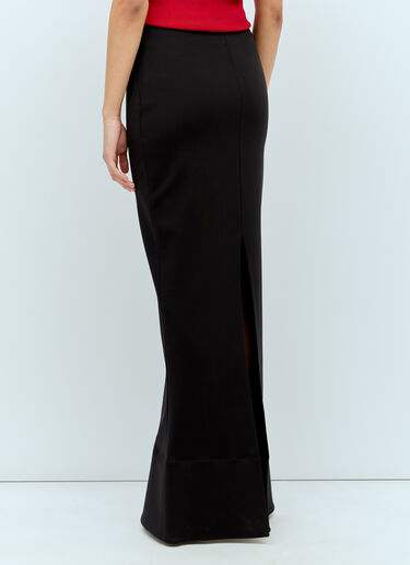 Jacquemus 라 쥐프 에스칼라 미디 스커트 블랙 jac0256007