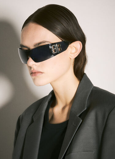 Balenciaga Bossy 眼罩型太阳镜 蓝色 bcs0357007