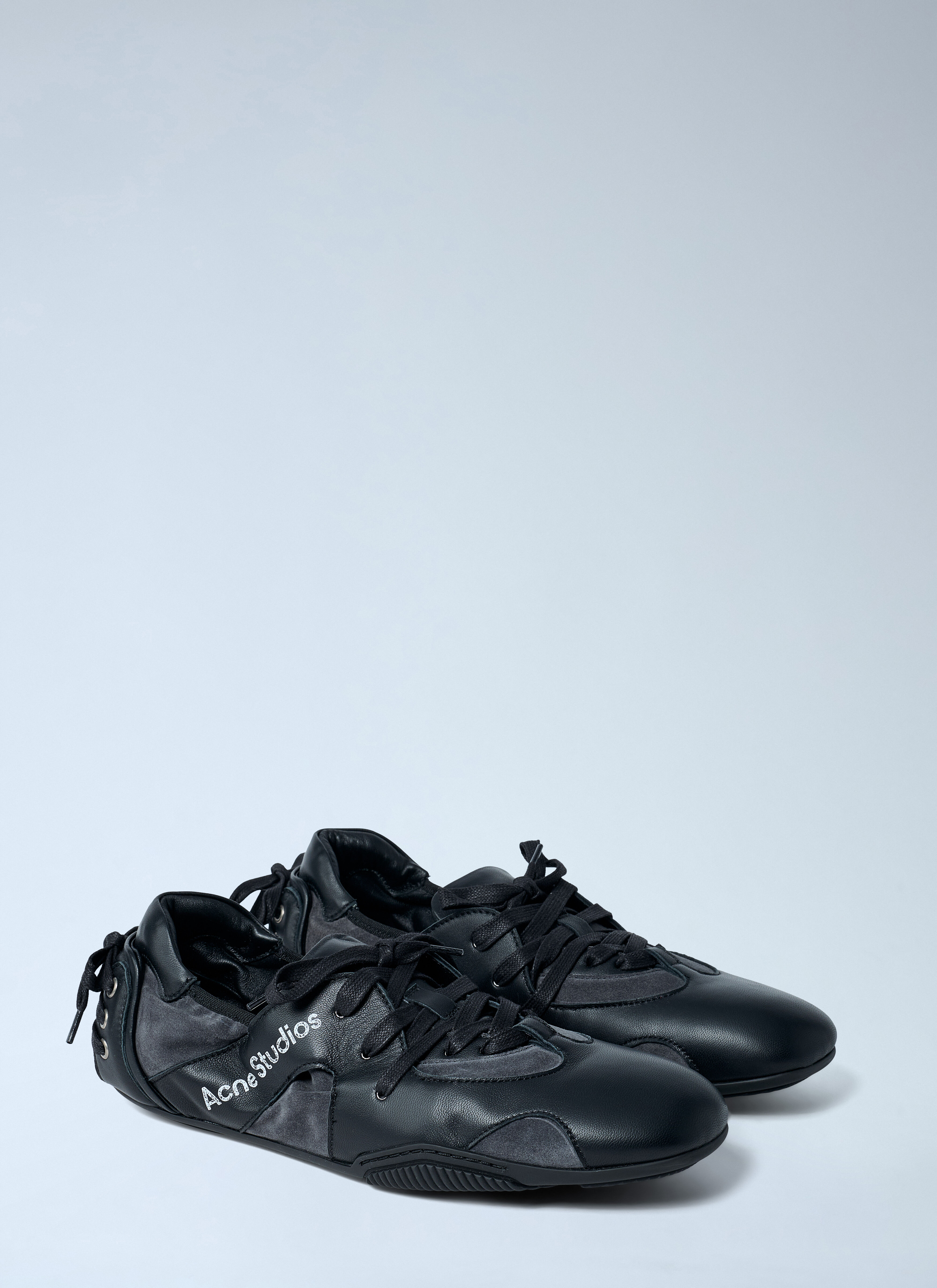 Acne Studios Men's' Leather Lace-Up Sneakers in Black | LN-CC®