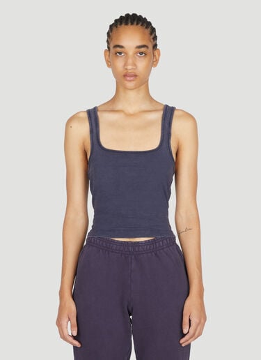 Square Neck Cropped Tank Top Entire Studios Square Neck Cropped Tank Top Navy ent0253018