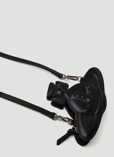 Vivienne Westwood Injected Orb Nano Shoulder Bag Black vvw0249042