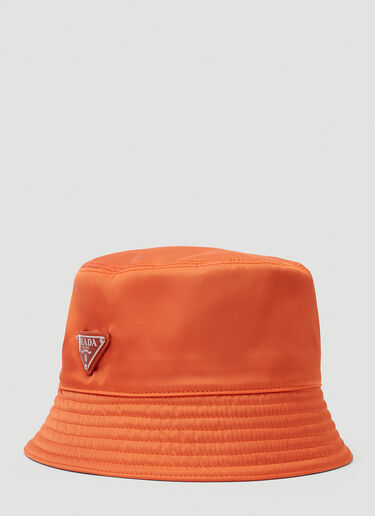 Prada Unisex Nylon Bucket Hat in Orange | LN-CC®