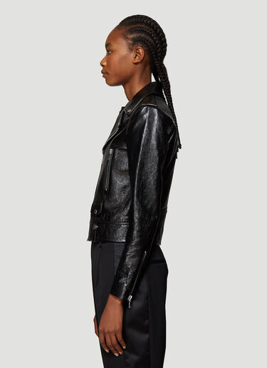 Saint Laurent Motorcycle Leather Jacket Black sla0237001