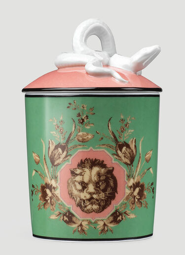 Gucci XL Grotesque Garden Candle Green wps0638402